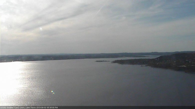 Lake Travis webcam, April 2, 2019 4:40 PM CT