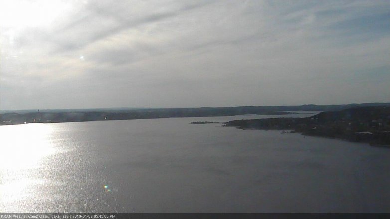 Lake Travis webcam, April 2, 2019 4:45 PM CT