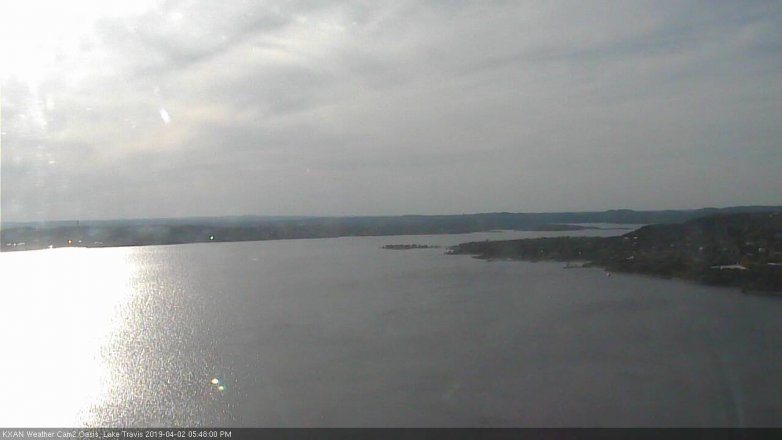 Lake Travis webcam, April 2, 2019 4:50 PM CT