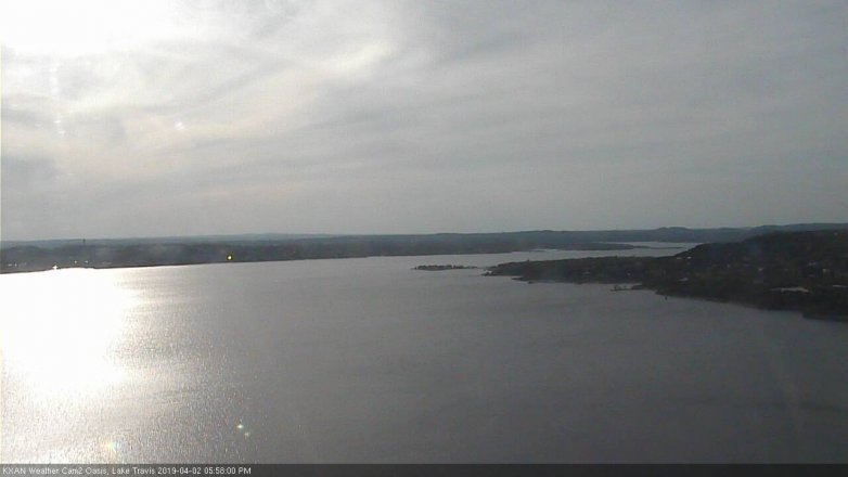 Lake Travis webcam, April 2, 2019 5:00 PM CT