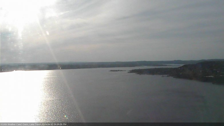 Lake Travis webcam, April 2, 2019 5:10 PM CT