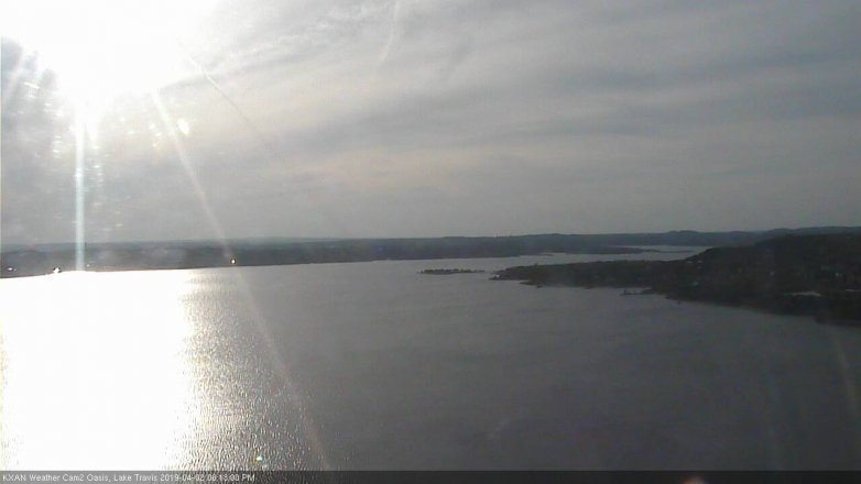 Lake Travis webcam, April 2, 2019 5:20 PM CT