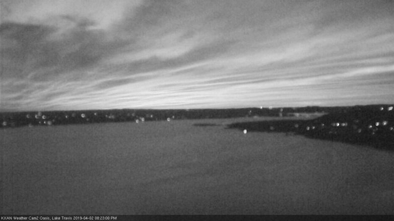 Lake Travis webcam, April 2, 2019 7:25 PM CT