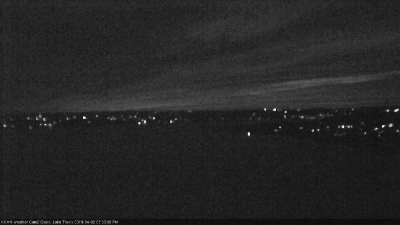 Lake Travis webcam, April 2, 2019 7:35 PM CT