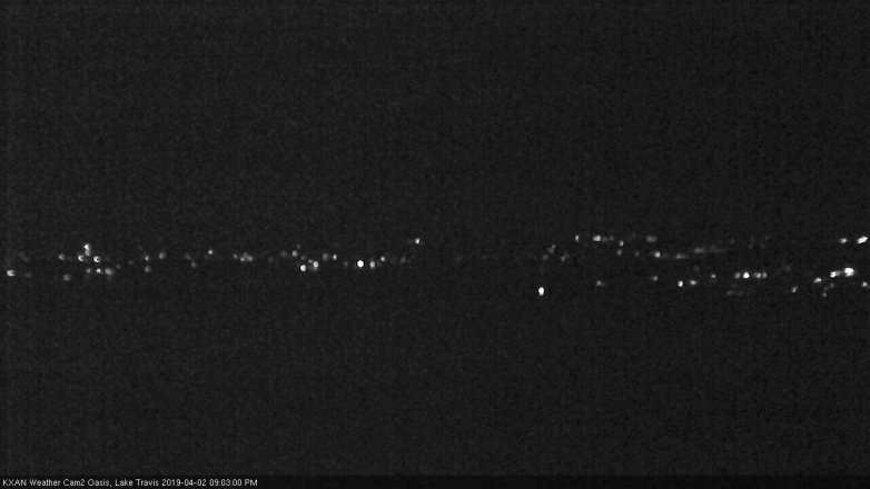 Lake Travis webcam, April 2, 2019 8:05 PM CT