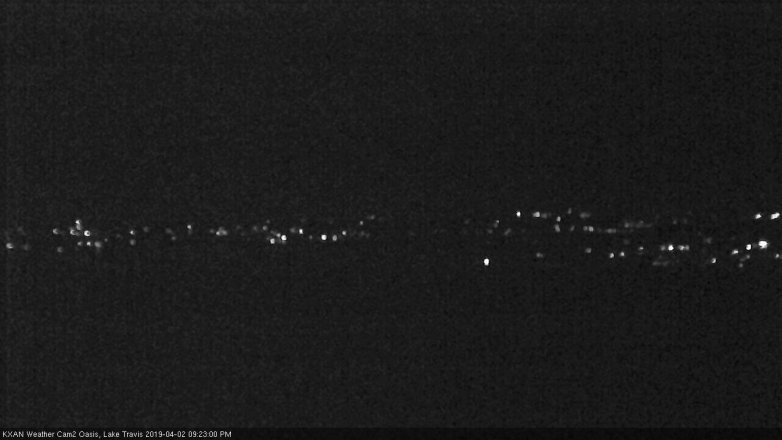 Lake Travis webcam, April 2, 2019 8:25 PM CT