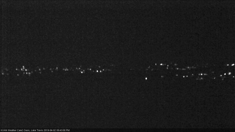 Lake Travis webcam, April 2, 2019 8:45 PM CT
