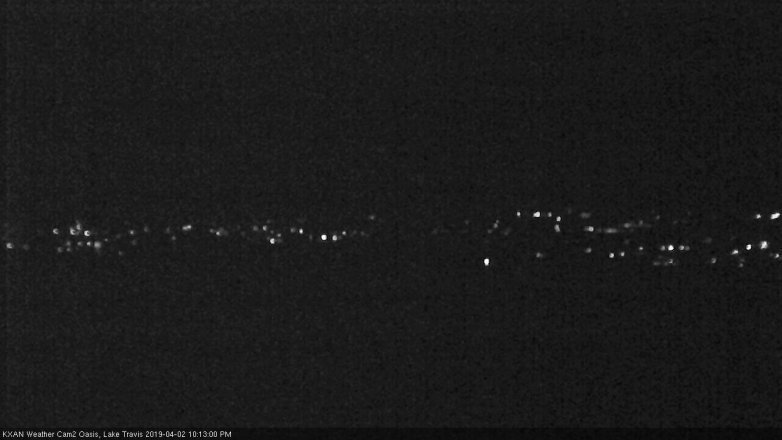 Lake Travis webcam, April 2, 2019 9:15 PM CT