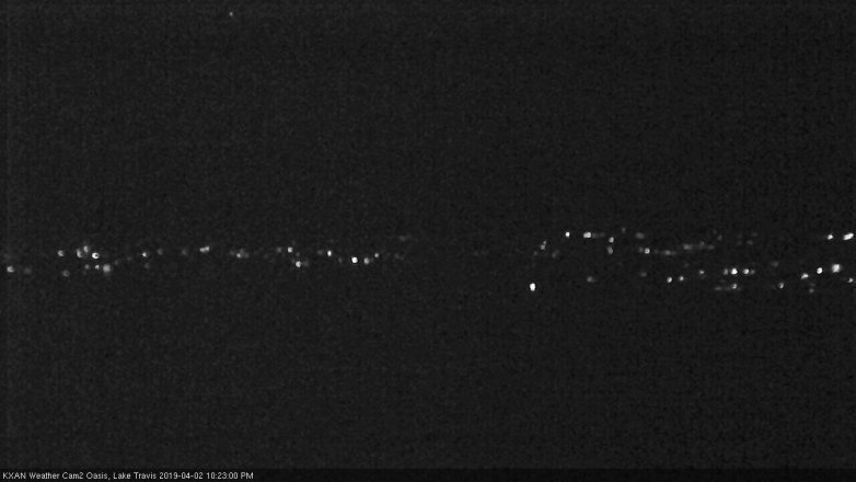 Lake Travis webcam, April 2, 2019 9:25 PM CT