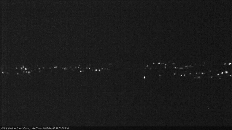 Lake Travis webcam, April 2, 2019 9:35 PM CT