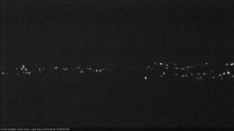 Lake Travis webcam, April 2, 2019 9:40 PM CT