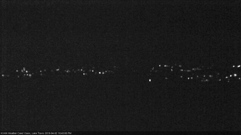 Lake Travis webcam, April 2, 2019 9:45 PM CT