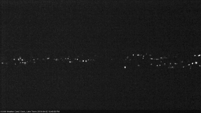 Lake Travis webcam, April 2, 2019 9:50 PM CT