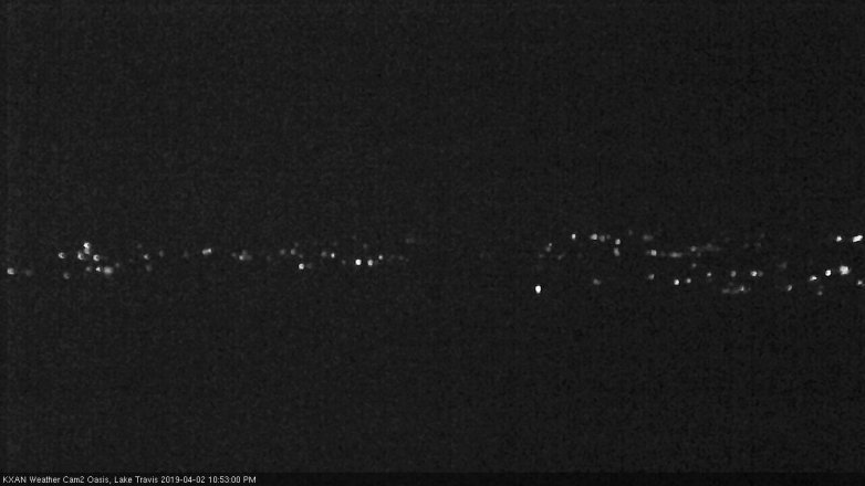 Lake Travis webcam, April 2, 2019 9:55 PM CT