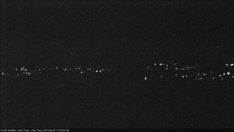 Lake Travis webcam, April 2, 2019 10:10 PM CT