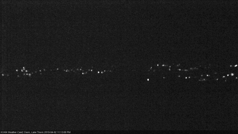 Lake Travis webcam, April 2, 2019 10:15 PM CT