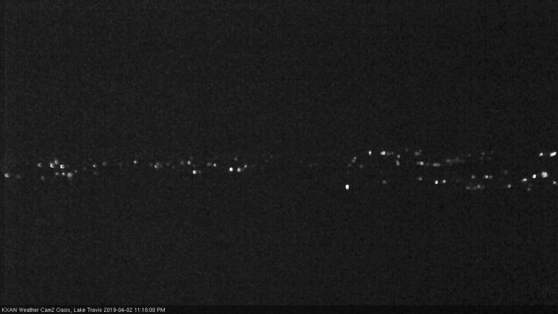 Lake Travis webcam, April 2, 2019 10:20 PM CT