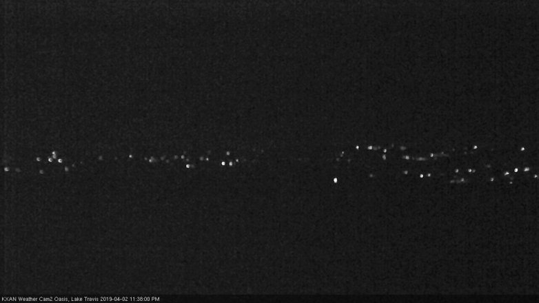 Lake Travis webcam, April 2, 2019 10:40 PM CT