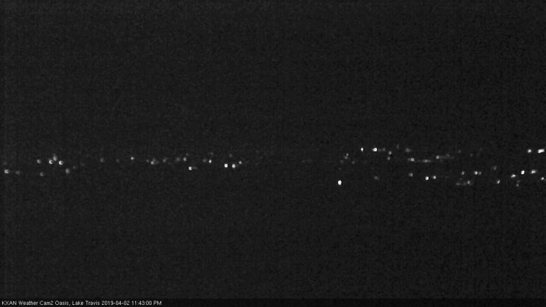 Lake Travis webcam, April 2, 2019 10:45 PM CT