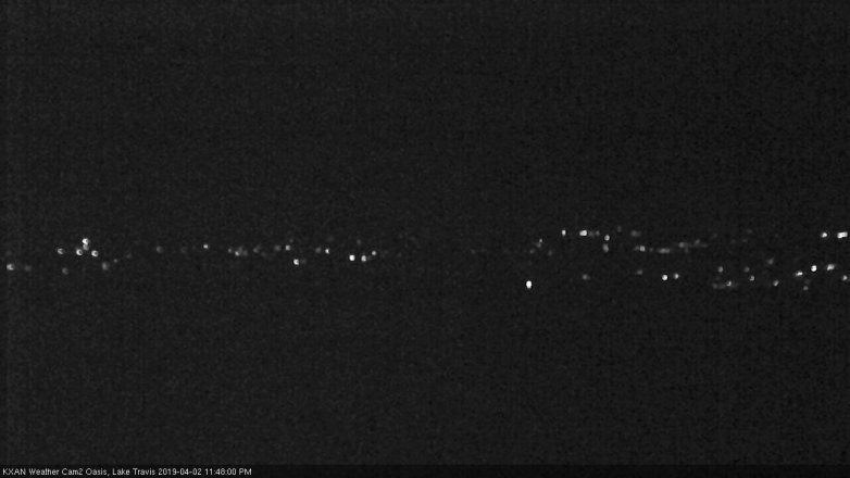 Lake Travis webcam, April 2, 2019 10:50 PM CT