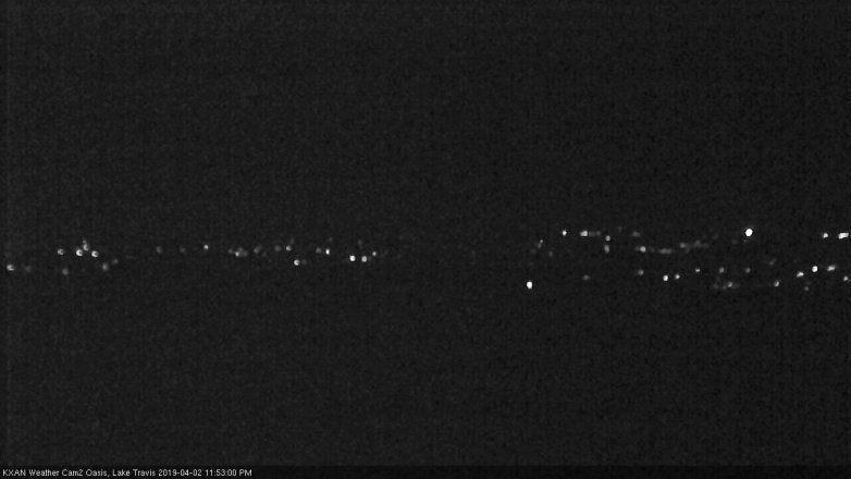 Lake Travis webcam, April 2, 2019 10:55 PM CT