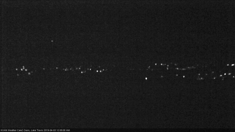 Lake Travis webcam, April 2, 2019 11:10 PM CT