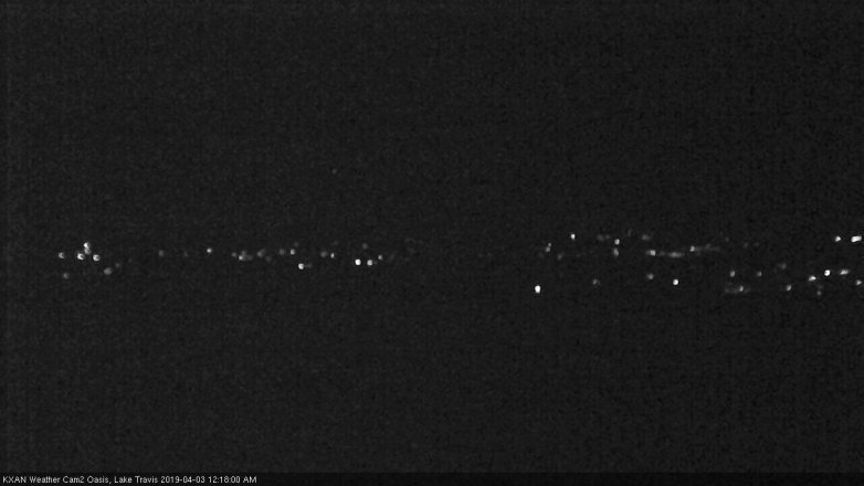 Lake Travis webcam, April 2, 2019 11:20 PM CT