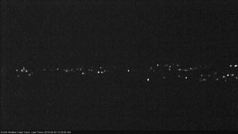 Lake Travis webcam, April 2, 2019 11:30 PM CT