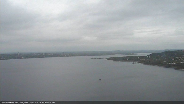 Lake Travis webcam, April 3, 2019 9:40 AM CT