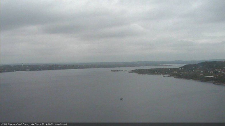 Lake Travis webcam, April 3, 2019 9:50 AM CT
