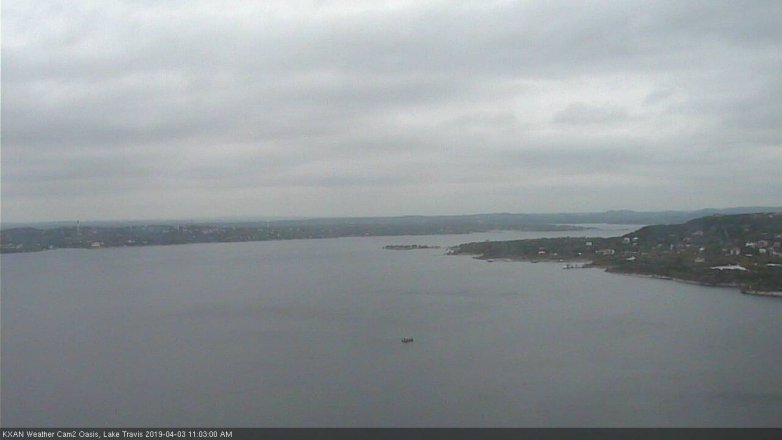 Lake Travis webcam, April 3, 2019 10:05 AM CT