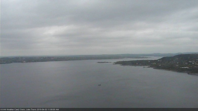 Lake Travis webcam, April 3, 2019 10:10 AM CT
