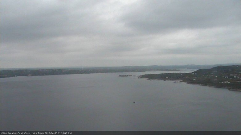 Lake Travis webcam, April 3, 2019 10:15 AM CT