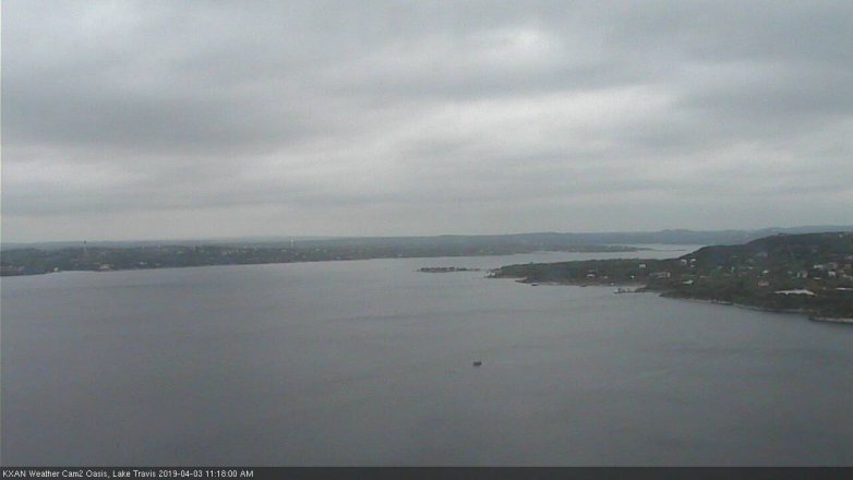 Lake Travis webcam, April 3, 2019 10:20 AM CT