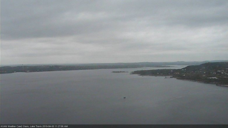 Lake Travis webcam, April 3, 2019 10:30 AM CT