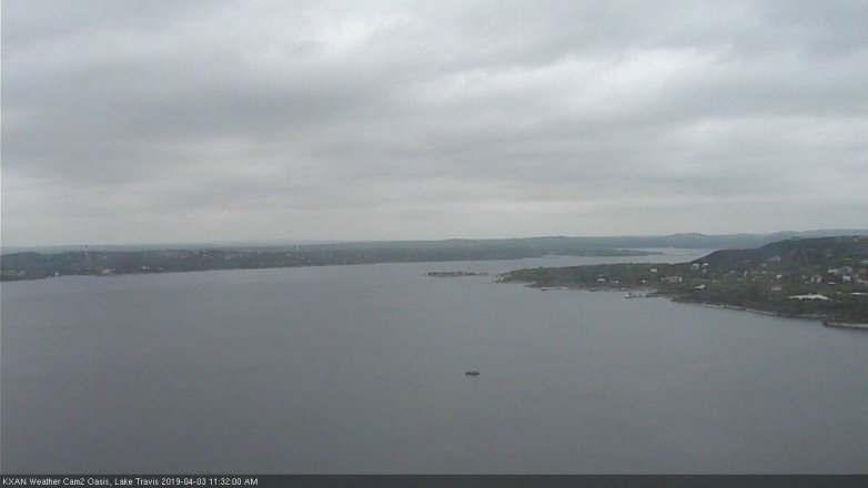 Lake Travis webcam, April 3, 2019 10:35 AM CT