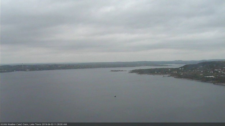 Lake Travis webcam, April 3, 2019 10:40 AM CT