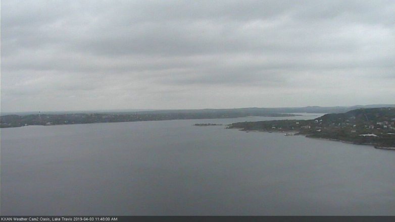 Lake Travis webcam, April 3, 2019 10:50 AM CT