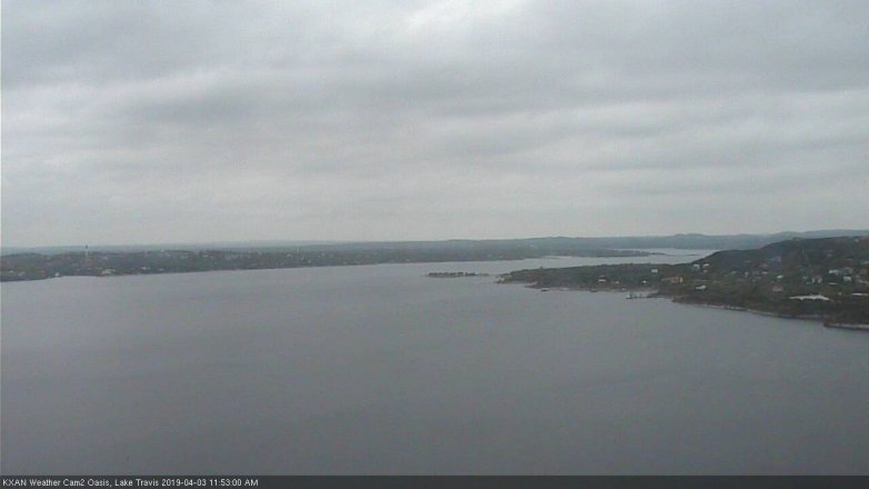 Lake Travis webcam, April 3, 2019 10:55 AM CT