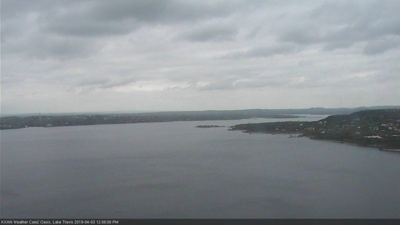Lake Travis webcam, April 3, 2019 11:10 AM CT