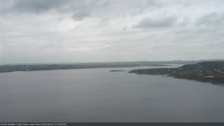 Lake Travis webcam, April 3, 2019 11:15 AM CT