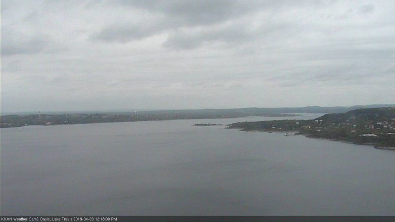 Lake Travis webcam, April 3, 2019 11:20 AM CT
