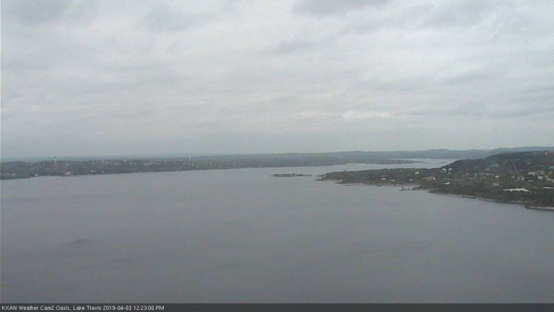 Lake Travis webcam, April 3, 2019 11:25 AM CT