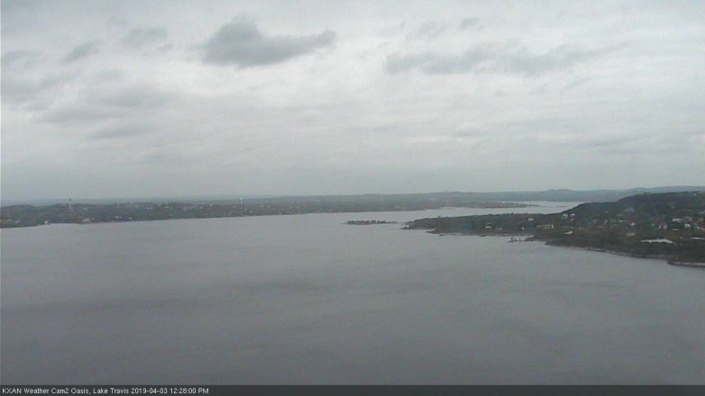 Lake Travis webcam, April 3, 2019 11:30 AM CT