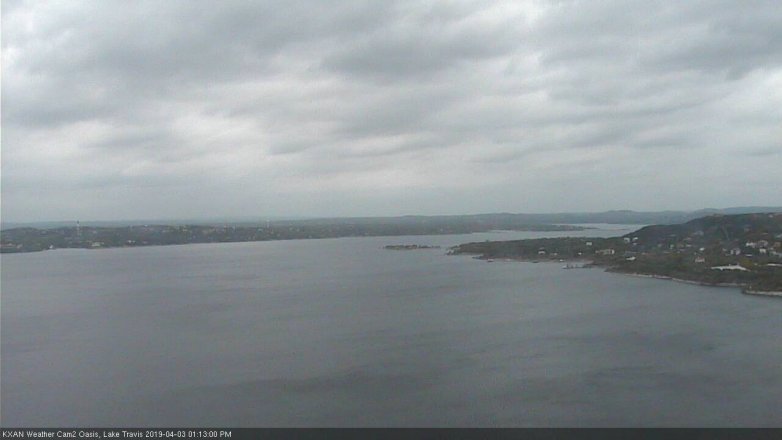 Lake Travis webcam, April 3, 2019 12:15 PM CT