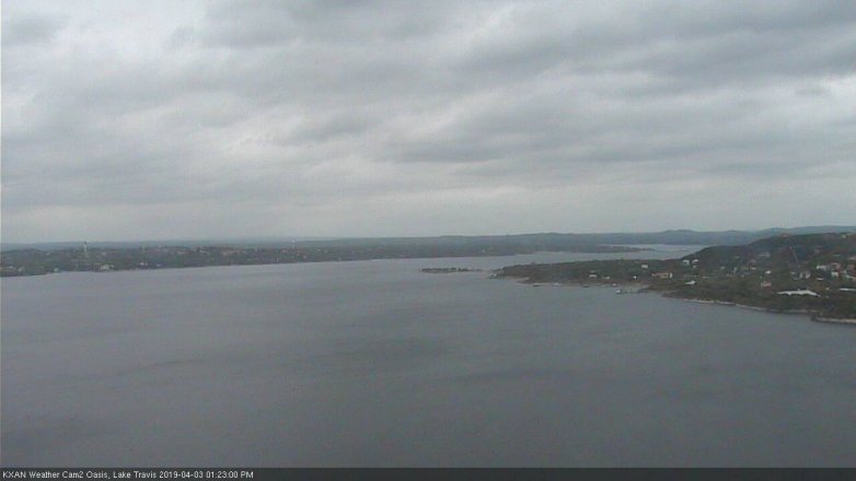 Lake Travis webcam, April 3, 2019 12:25 PM CT
