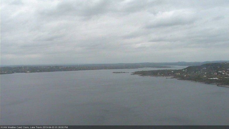 Lake Travis webcam, April 3, 2019 12:40 PM CT