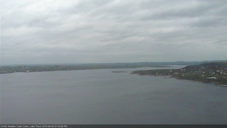 Lake Travis webcam, April 3, 2019 12:55 PM CT