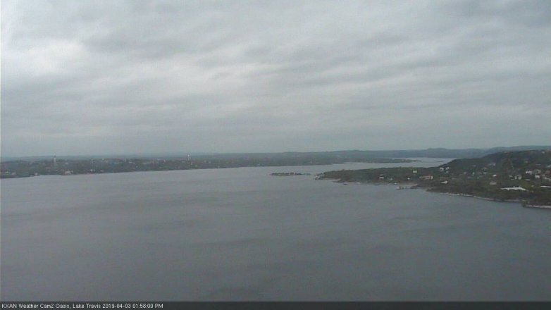 Lake Travis webcam, April 3, 2019 1:00 PM CT