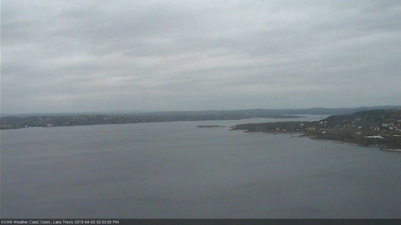 Lake Travis webcam, April 3, 2019 1:05 PM CT